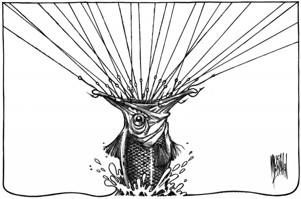 Bruce Mackinnon magda bębenek ochrona środowiska zrównoważona konsumpcja ekologia zaangażowana sztuka przeławianie ryba ocean