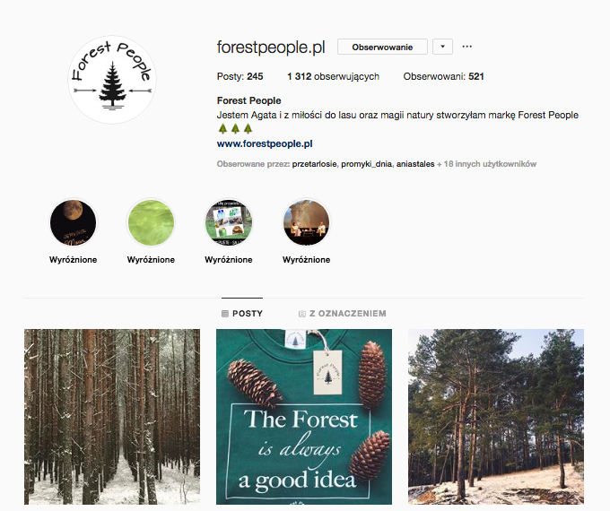 inspirujące profile na instagramie las w nas magda bębenek forestpeople.pl
